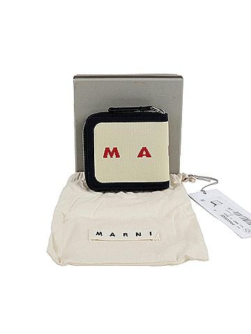 MARNI Logo Knit Zipper Wallet (view 1)