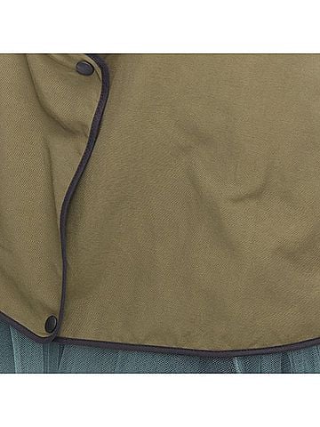 MARNI MARNI 2011 khaki utility cutout vest green tulle hem mini dress IT36 XXS (view 2)