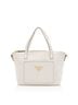 Prada 100% Leather White Prada Vitello Diano Pocket Mini Tote One size - photo 1