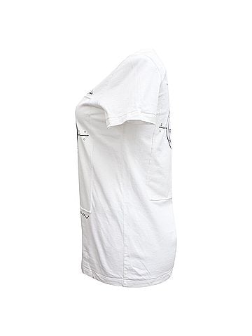 Max Mara  Max Mara Oblo Whale Printed T-Shirt in White Cotton (view 2)