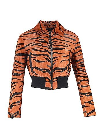 Christian Dior Christian Dior Tiger Print Bomber Jacket in Animal Print Calfskin (view 1)