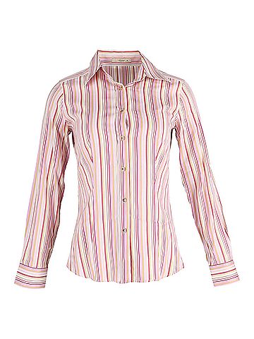 ETRO  Etro Stripe Button-Down Long Sleeve Shirt in Multicolor Cotton (view 1)