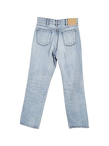 Céline Celine Ripped Washed Denim Jeans in Blue Cotton (view 2)