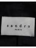 Sandro 100% Synthetic Black Sandro Polka Dot Blazer in Black Polyester Size 4 - photo 4