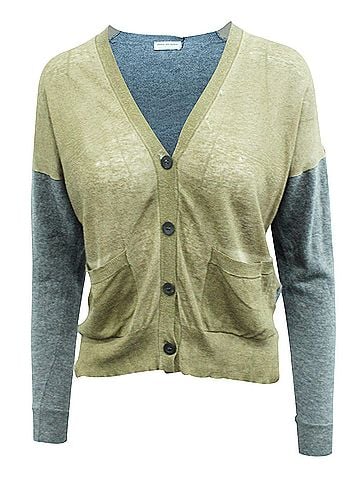Dries Van Noten Grey and Brown Cardigan (view 1)