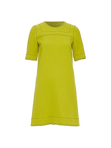 MARNI Marni virgin wool overstitch silk lined shift dress (view 1)