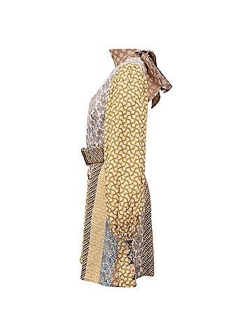 Zimmermann  Zimmermann Belted Printed Mini Dress in Multicolor Linen (view 2)