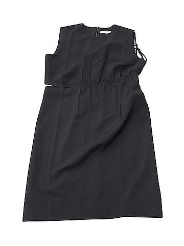 Helmut Lang Helmut Lang Slash Waist Shift Dress in Black Polyester (view 1)