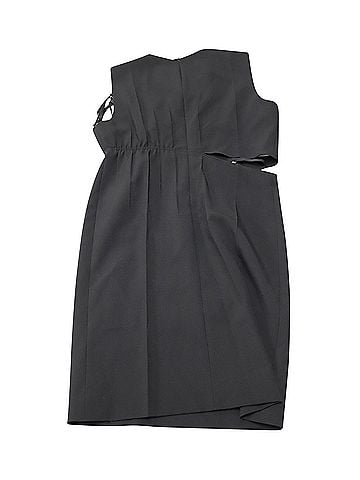Helmut Lang Helmut Lang Slash Waist Shift Dress in Black Polyester (view 2)