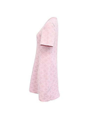 Maje Maje Jacquard-Knit Mini Dress in Pink Polyamide (view 2)