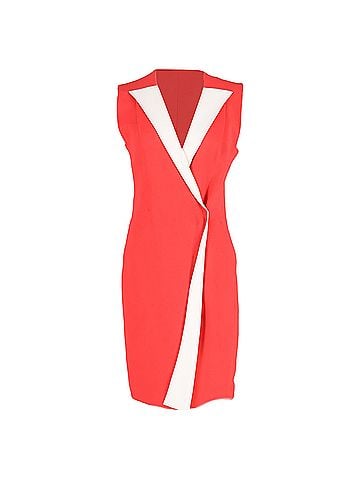 Emilia Wickstead  Emilia Wickstead Mini Vest Dress in Red and White Polyester (view 1)