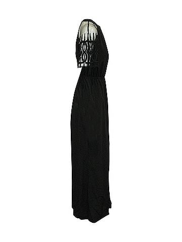 Temperley LONDON Alice by Temperley London Lace Sleeve Maxi Dress in Black Cotton  (view 2)