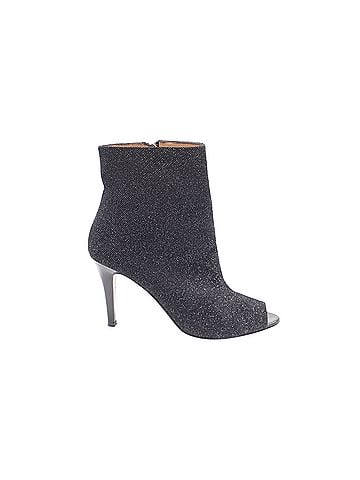 Fratelli Rossetti Fratelli Rossetti Metallic Open Toe Pointed Boots in Black Leather (view 1)