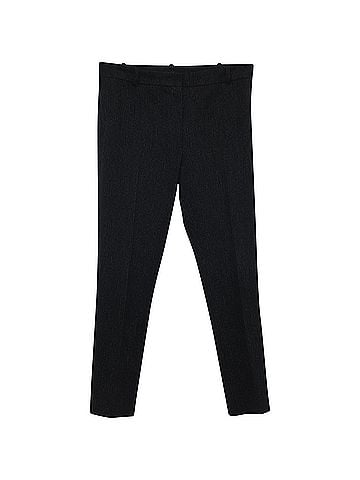 Joseph Joseph Gab Stretch Pinstripe Trousers in Black Viscose (view 1)