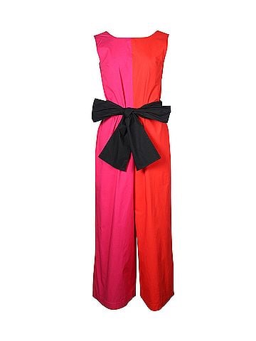 Isa Arfen Isa Arfen Color-Block Jumpsuit in Multicolor Cotton (view 1)