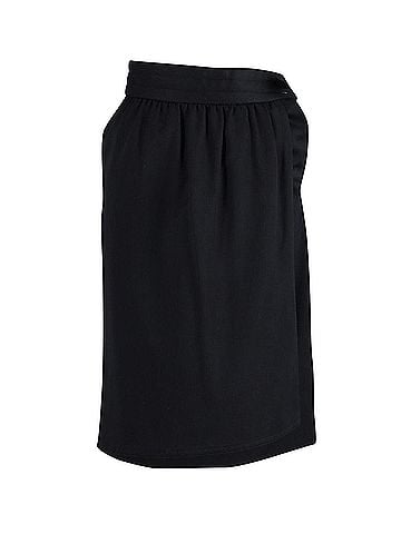 Escada Escada Wrap Over Style Midi Skirt in Black Wool (view 1)