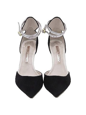 Sophia Webster  Sophia Webster Lexi Beaded Wedge Pumps in Black Suede (view 2)