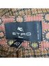 ETRO 100% Wool Tan Etro Checked Trousers in Brown Wool Size 10 - photo 3