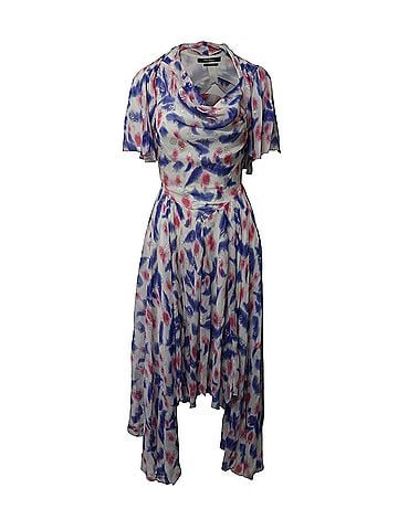 Isabel Marant Isabel Marant Namala Cutout Printed Dress in Multicolor Silk (view 1)