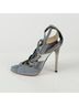 Jimmy Choo 100% Leather Blue Open Toe Strap Pumps Size Size EU 37 - photo 5