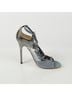 Jimmy Choo 100% Leather Blue Open Toe Strap Pumps Size Size EU 37 - photo 10