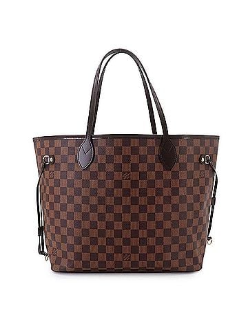 Louis Vuitton Louis Vuitton Neverfull MM Damier Tote Handbag, Ebene Cerise N51105 Brown (view 1)