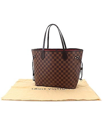 Louis Vuitton Louis Vuitton Neverfull MM Damier Tote Handbag, Ebene Cerise N51105 Brown (view 2)