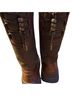 Ugg 100% Leather Solid Brown Snow boots Size 8 - photo 2