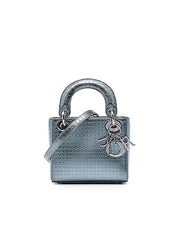 Dior Mini Metallic Patent Microcannage Lady Dior (view 1)