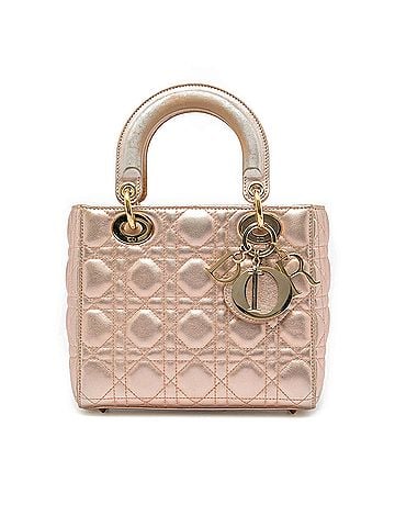 Dior Small Metallic Lambskin Cannage My ABCDior Lady Dior (view 1)