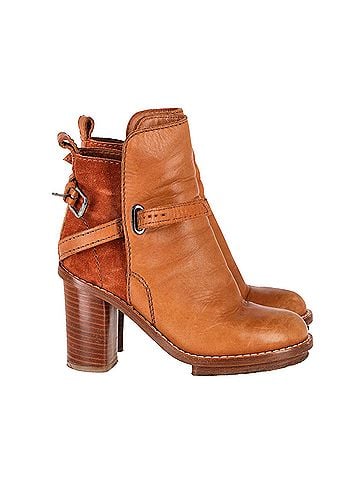 Acne Acne Studios Cypress Con Ankle Boots in Brown Leather (view 1)