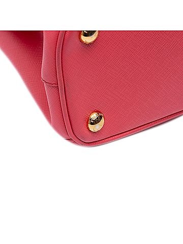 Prada Mini Saffiano Lux Galleria Double Zip Satchel (view 2)
