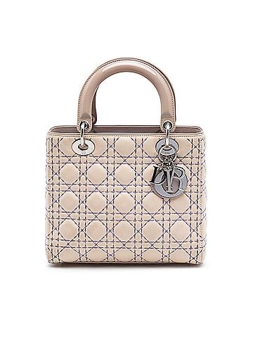Dior Medium Lambskin Cannage Stitched Lady Dior (view 1)