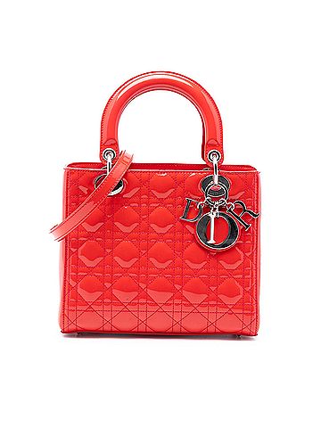 Dior Medium Patent Cannage Lady Dior (view 1)