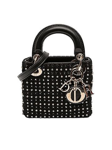 Dior Micro Satin Crystal Embellished Lady Dior (view 1)