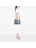 Prada 100% Leather Blue Medium Saffiano Cuir Double Satchel One size - photo 2