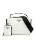 Prada 100% Leather White Medium Saffiano Brique Satchel One size - photo 2