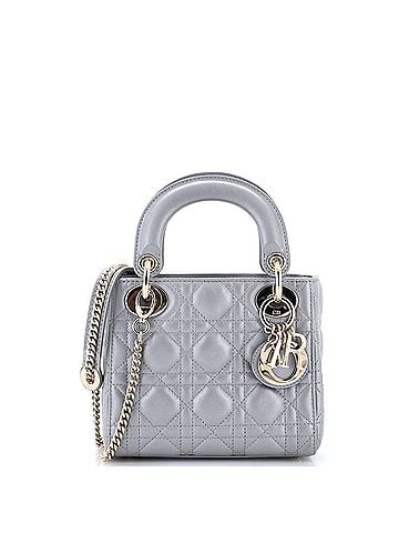 Christian Dior Lady Dior Chain Bag Cannage Quilt Lambskin Mini (view 1)