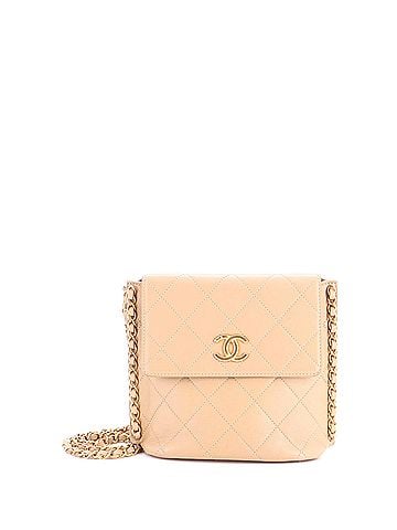 Chanel Chain Flap Hobo Quilted Calfskin Small (view 1)
