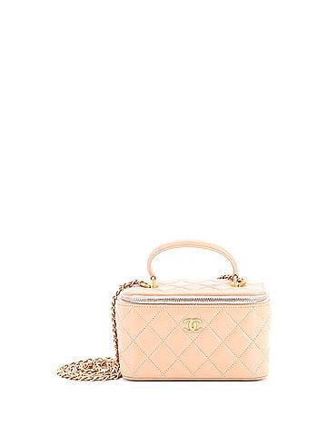 Chanel Classic Top Handle Vanity Case with Chain Quilted Lambskin Small (view 1)
