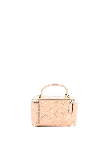Chanel Classic Top Handle Vanity Case with Chain Quilted Lambskin Small (view 2)
