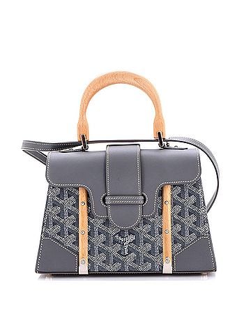 Goyard Structured Saigon Top Handle Bag Coated Canvas with Leather Mini (view 1)