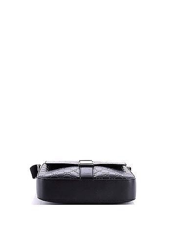 Gucci Buckle Flap Messenger Bag Guccissima Leather Small (view 2)