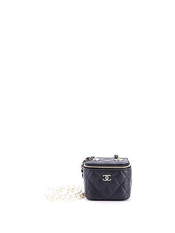 Chanel Vanity Case with Pearl Chain Quilted Lambskin Mini (view 1)