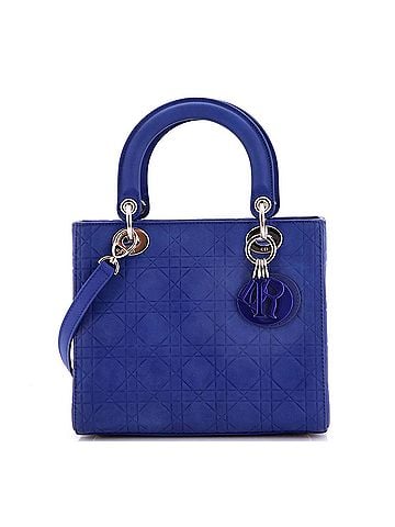 Christian Dior Lady Dior Bag Cannage Embossed Matte Calfskin Medium (view 1)