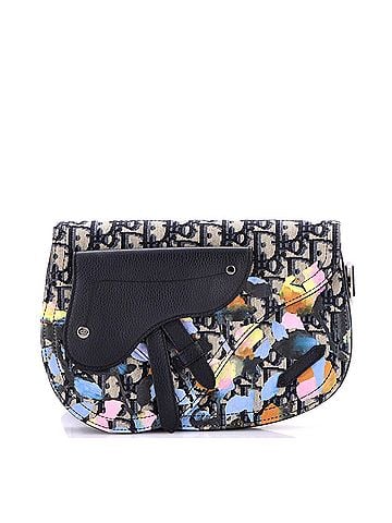 Christian Dior Saddle Messenger Pouch Alex Foxton Floral Oblique Canvas (view 1)