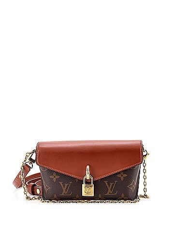 Louis Vuitton Padlock on Strap Handbag Monogram Canvas and Leather (view 1)