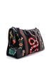 Gucci 100% Canvas Plain Black Needlepoint Web Weekender Bag Embroidered Canvas Large One size - photo 3
