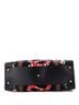 Gucci 100% Canvas Plain Black Needlepoint Web Weekender Bag Embroidered Canvas Large One size - photo 2