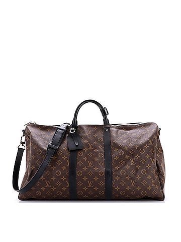 Louis Vuitton Keepall Bandouliere Bag Macassar Monogram Canvas 55 (view 1)